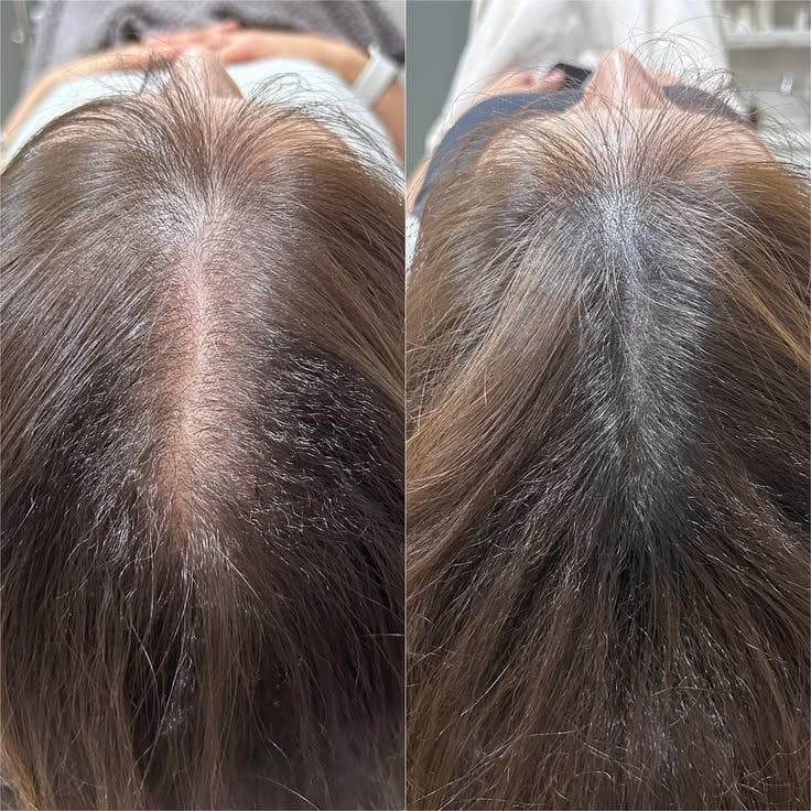 Hair Restoration before and after result — House of Aesthetics DHA Phase 6 Lahore